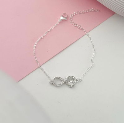 Pulseras Infinto en Acero quirurgico Blanco - Varios Modelos