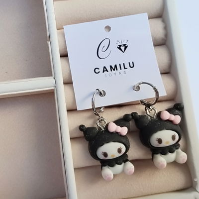 Aros Colgante Kawaii Kuromi Cute
