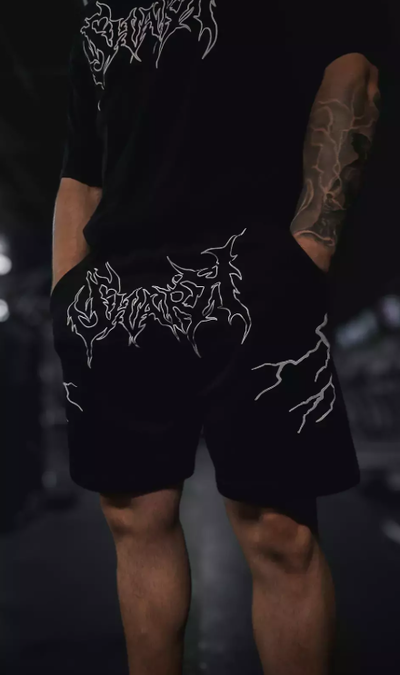 Pantalón Short "Graffiti" Negro