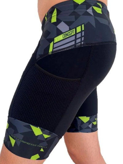 CALZA TRICONCEPT XTRES - Calza Triatlón-Badana slim-Suplex liviana