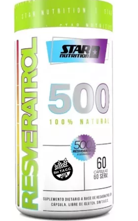 Star Nutrition Resveratrol 500mg x 60 caps.