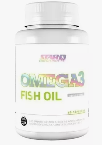 Star Nutrition Omega 3 FISH OIL x 60 caps. - Made in USA.