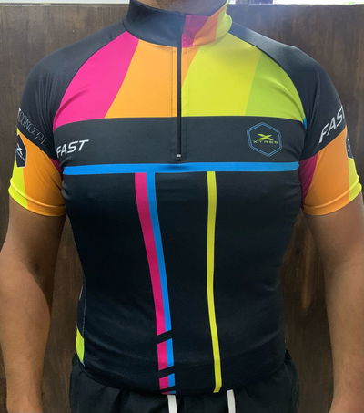 JERSEY CICLISMO MEDIO CIERRE (MULTICOLOR)