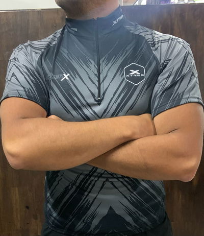 JERSEY CICLISMO MEDIO CIERRE (GRIS)
