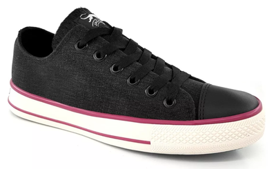 JAGUAR - Zapatillas de Lona Reforzadas ENVEJECIDO NEGRO