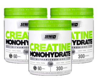 Star Nutrition - Combo Creatina Pote 300gr x 3