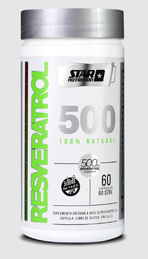 Star Nutrition Resveratrol 500mg x 60 caps.