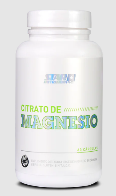 Star Nutrition Citrato de magnesio 500mg x 60 CAPS.