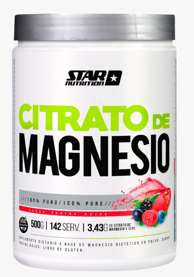 Star Nutrition Citrato de magnesio FRUTOS ROJOS 500gr POLVO