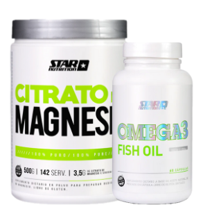 Star Nutrition - Combo Magnesio en polvo + Omega 3