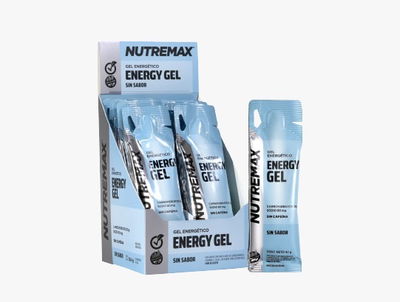 NUTREMAX - Energy gel SIN cafeína x 12 UNID. (SIN SABOR)