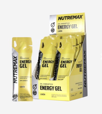 NUTREMAX - Energy gel SIN cafeína x 12 UNID. (Limon)