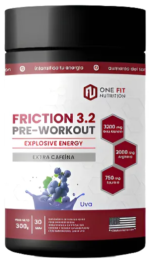 ONE FIT - Pre Entreno Friction 3.2 300gr Sabor Uva