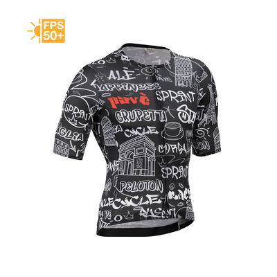PAVÉ - Jersey Ciclismo Grafitti Negro