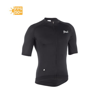 PAVÉ - Jersey Ciclismo Smooth Negro