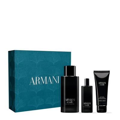 CODE MEN EDT 125ML & SHOWER GEL 75ML & MINI TALLA 15ML SET