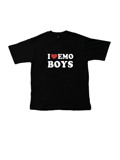 REMERA I LOVE EMO BOYS