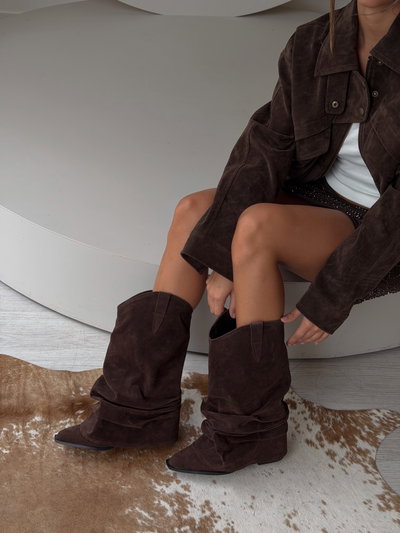 Botas Montana - Chocolate Gamuzado