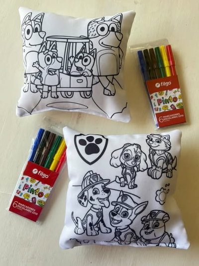 Almohadón personalizado para colorear