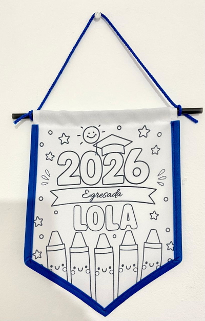 Banderines para colorear