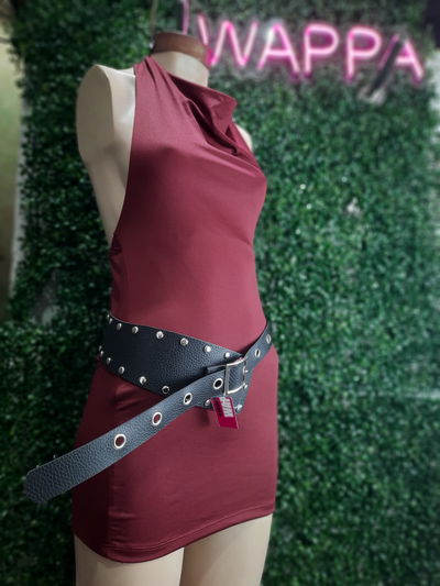 Vestido cuello buche
