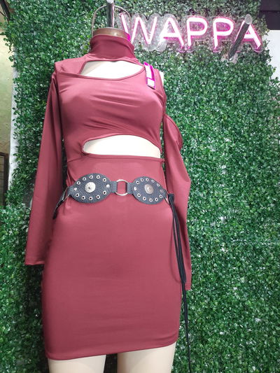 VESTIDO MANGA LARGA IRREGULAR