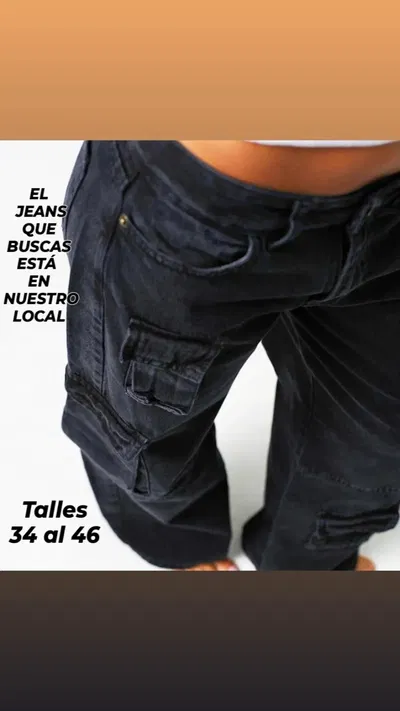 JEANS MULTICARGO TIRO BAJO
