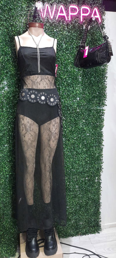 VESTIDO TULL BORDADO