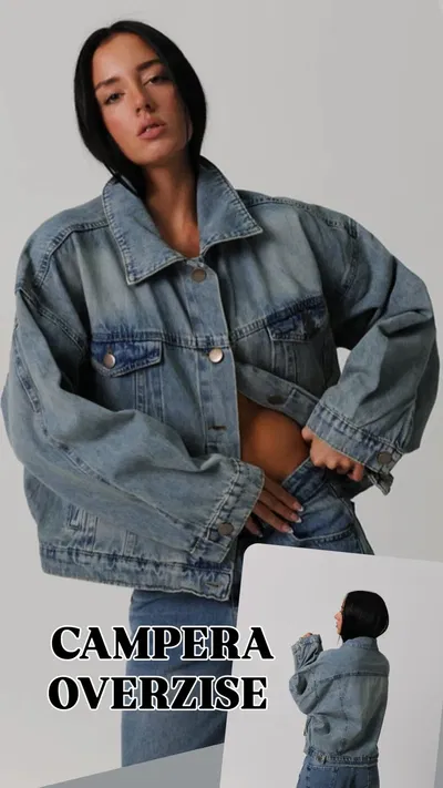 CAMPERA OVERZISE JEANS
