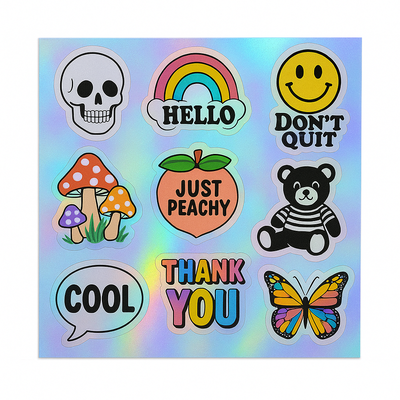 Vinilo Autoadhesivo Holografico Stickers HD