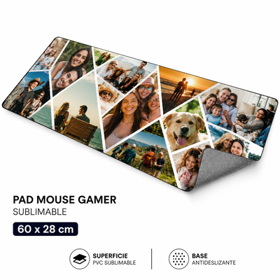 Pad Gamer Rectangular Personalizado 58x28 o 30x40 | Tu Foto o Diseño en tu Setup