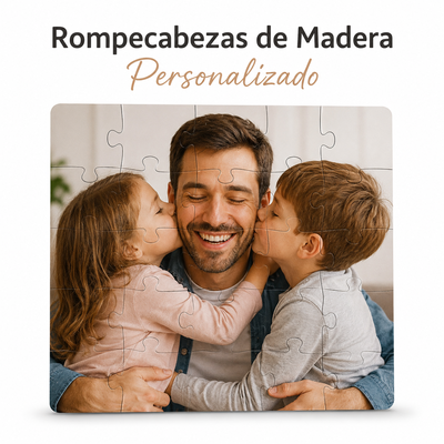 Rompecabezas Madera Personalizado 20x30cm (30 Piezas) TecPic - Regalo Original con tu Foto