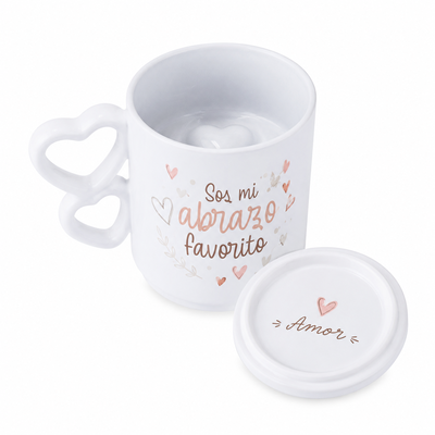 Taza Mimo Polímero Personalizada Base Estampable y Detalles de Amor