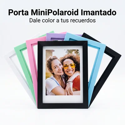 Pack x4 Porta Mini Polaroid Imantados + Fotos | TecPic Store