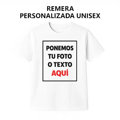 Remera Blanca Personalizada Talles Especiales
