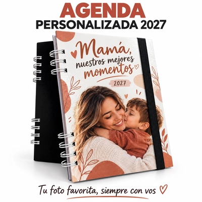 Agenda 2027 Personalizada con Foto o Texto | Llevá Tus Recuerdos a Todos Lados