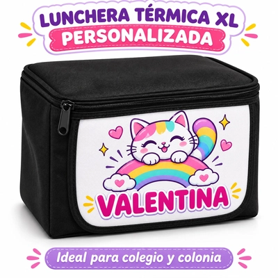 Lunchera Térmica XL Personalizada | Ideal Colegio y Colonia | TecPic Store