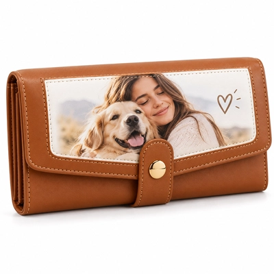 Billetera de Cuero para Mujer Personalizada con Foto | Llevá tus Recuerdos a Todos Lados