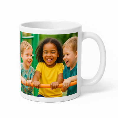 Taza Blanca Polimero (simil ceramica)