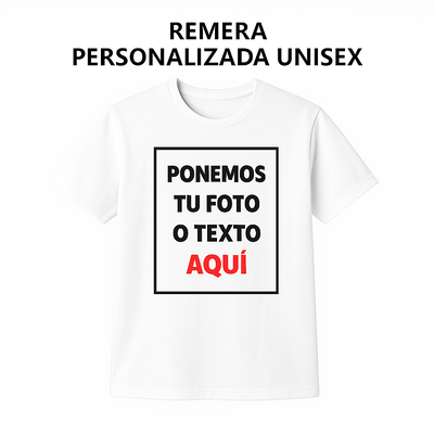 Remera Blanca Personalizada Adultos