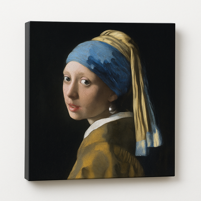 Cuadro Tela Canva Museum Premium Cuadrado