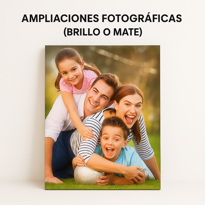 Ampliaciones Fotograficas (Brillo o Mate)