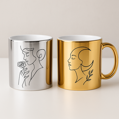 Taza Ceramica Espejada Personalizada