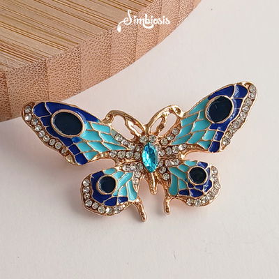 Pin mariposa azul