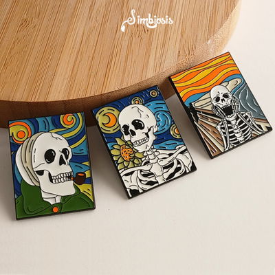 Pin Esqueletos calaveras
