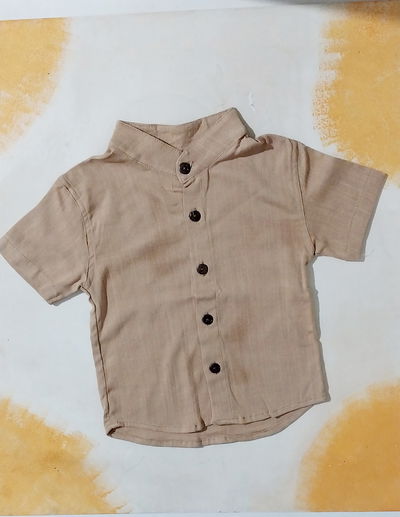 CAMISA DE LINO TOSTADO