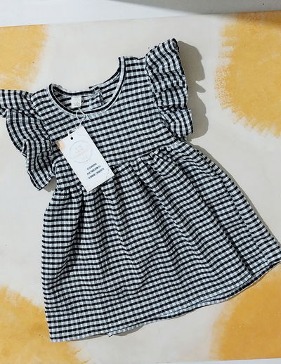 VESTIDO CUADRILLÉ NEGRO