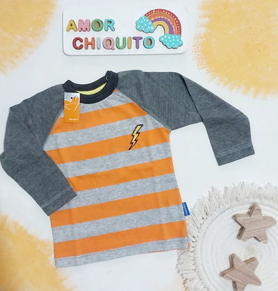 REMERA RAYADITA RAYOS