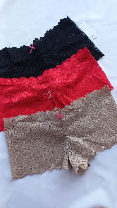 Culotte de encaje talle XL