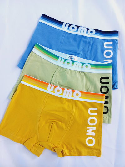 Boxer UOMO niño algodon liso T.6-8